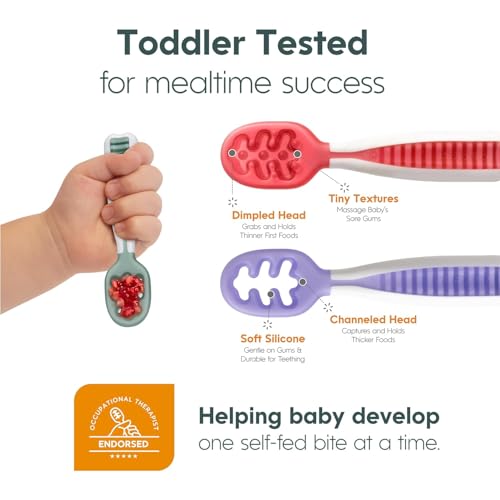 NumNum Baby Spoon Set Easy Self-Feeding for Baby