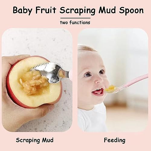 Double Head Silicone Food Spoon Safe Baby Leading Weaning Tool