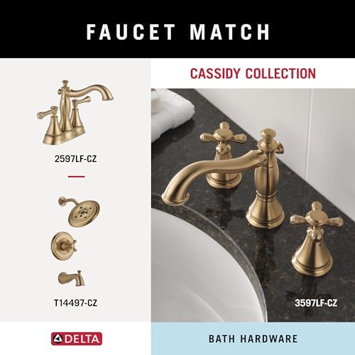 Delta Cassidy Toilet Paper Holder Elegant Design - champagne bronze