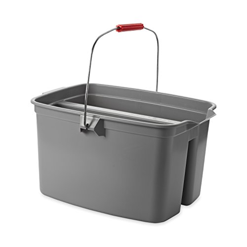 GamyStop Quart Double Pail Plastic Bucket with Handle for Kitchen Bathroom Cleaning
