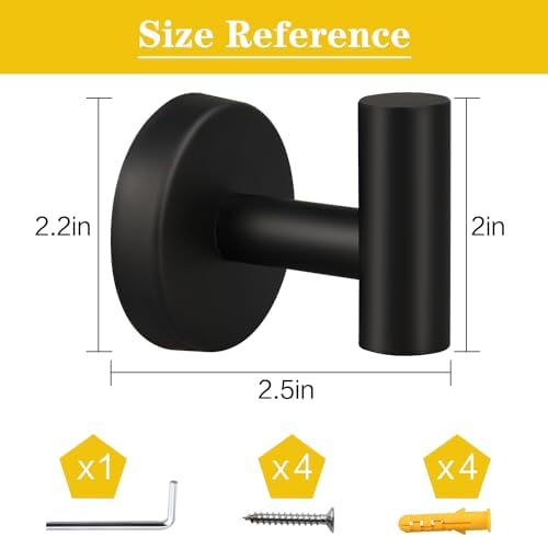 Sturdy towel hooks for Bathroom Kitchen Use
