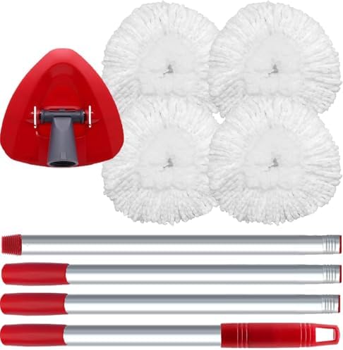 4-Pack of Microfiber Mop Heads for O-Cedar EasyWring Mops