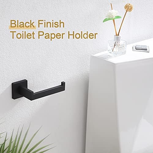 Sturdied Black Toilet Paper Holder STEMmasked Dimensions Mat