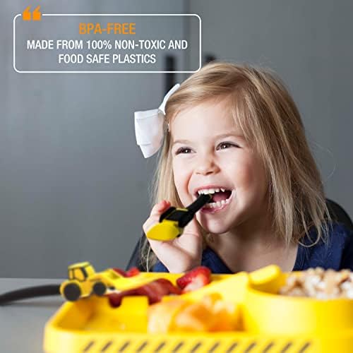 Dinneractive Construction Themed Kids Utensils Set