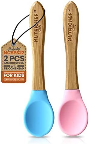 NutriChef 2-Piece Baby Toddler Spoon Set