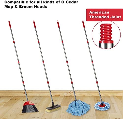 FunCee Spin Mop Handle for Easy Mopping - 33-59 Long