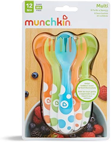 Munchkin Munchkins Multi-Piece Toddler Forks and Spoons 6-Pack