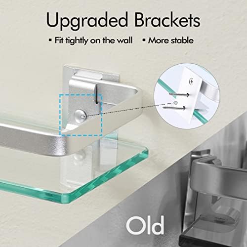 Sturdy Glass Shelves for Bathroom Storage Durable 8MM Tempered Glass