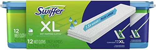 Perfect for wet mopping Swiffer XL pad keeps floors clean