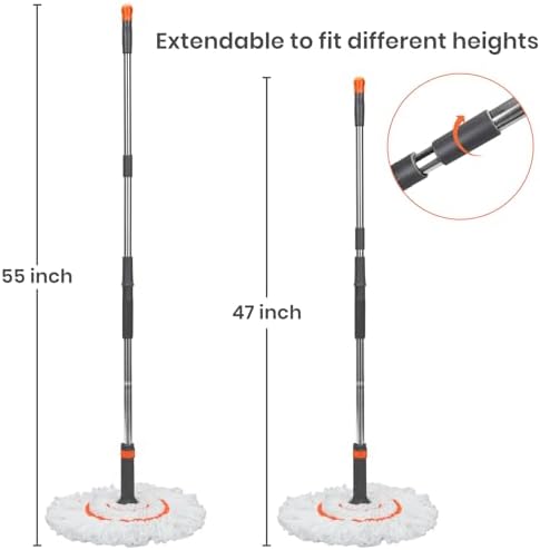 Self-Wringing Twist Floor Mop 55 Long Handle