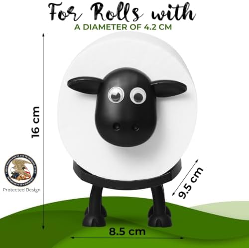 3 Black Sheep Toilet Paper Holders