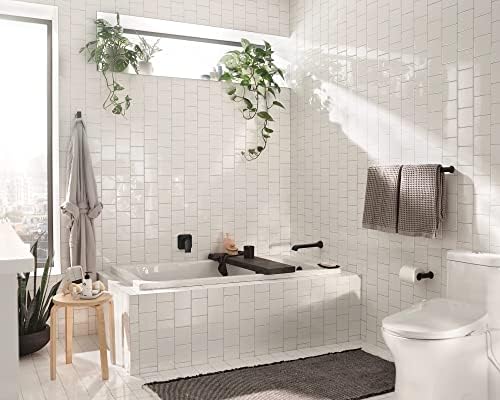 Matte Black Genta LX 24-Inch Towel Bar