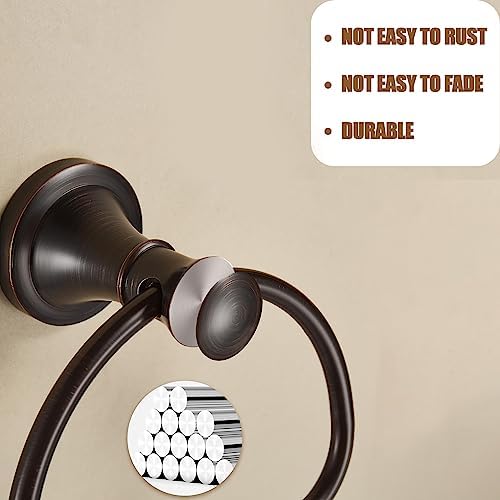 WOLIBEER Bronze Half-Round Towel Holder