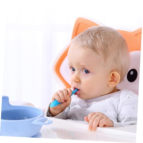 2PCS Soft Spoons Set for Learning to Eat