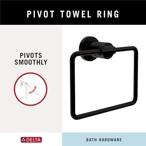 Delta Nicoli Hand Towel Holder Matte Black