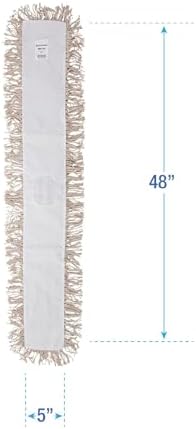 Durable 48-inch White Cotton Dust Mop