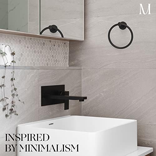 Marmolux ACC Matte Black Towel Ring