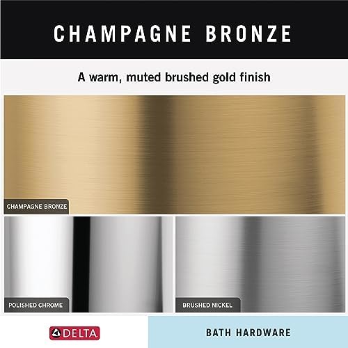 Delta Trinsic Hand Towel Holder Champagne Bronze for Bathroom Use
