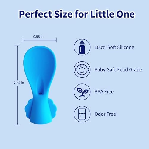 GuyemnatReusable Baby Food Pouches Silicone Squeeze Spoons