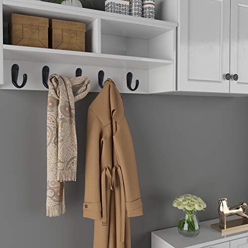 IBosins 15PCS Robe Hook Coat Hooks with Screws Black