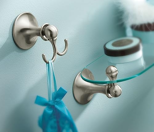 Sleek Candlestick-Shaped Glass Vanity Shelf