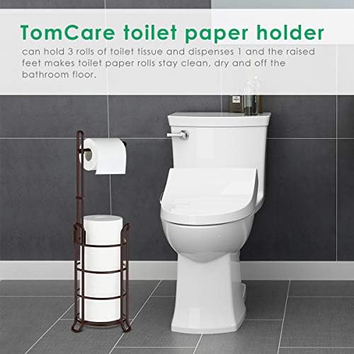 TomCare 4 Rolls Toilet Paper Holder with Bronze