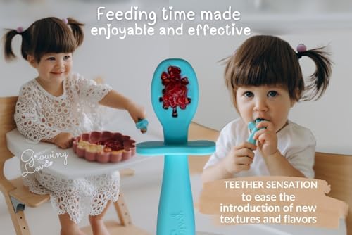 Growing Love Self-Feeding Pre-Spoons for 6 Months SiliconePediatric nurse designed