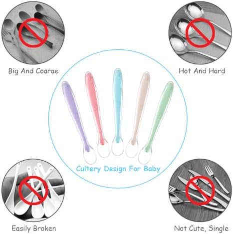 Sturdy Silicone Spoons for Babies