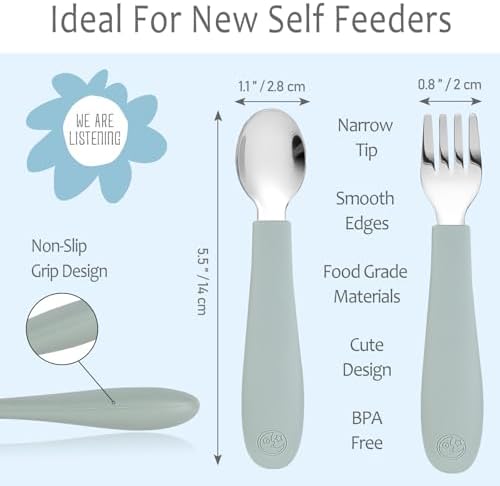 Coix Foam Toddler Utensils