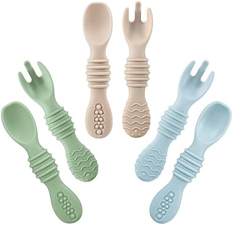 PandaEar 6-Piece Silicone Baby Feeder Set for Toddler