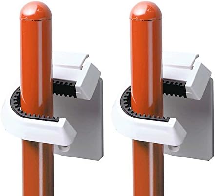 InterDesign BroomMop Holder Set of 2 White