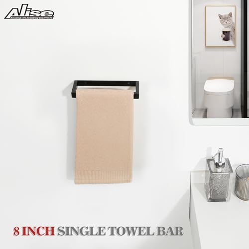 Alise Bath towel bar stainless steel elegant matte black