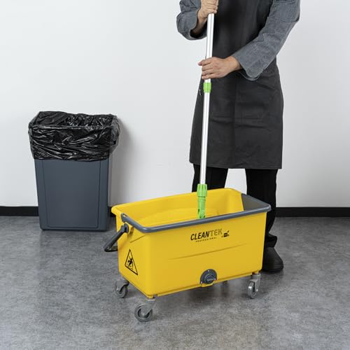 Restaurantware - Stress-Free 44 Quart Cleaning Bucket with Handle Wheels