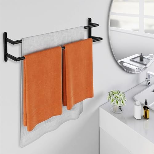 JIAPAIDUO Double Towel Bar 24Inch Stainless Steel Bath Towel Holder