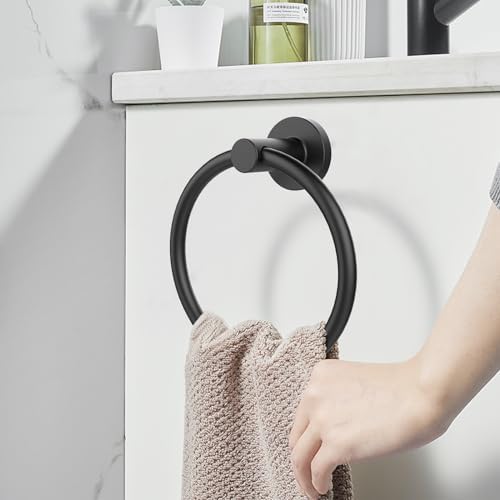 SetSail 304 Stainless Towel Holder Black for Bathroom