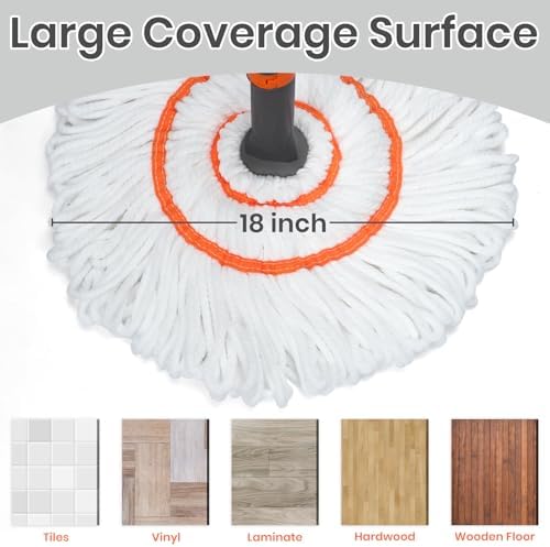 Self-Wringing Twist Floor Mop 55 Long Handle