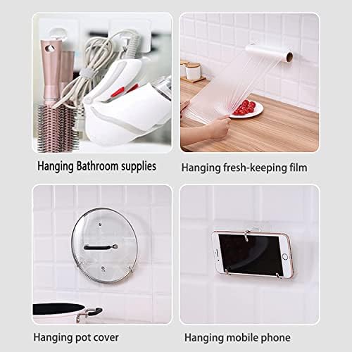 Adhesive Hangers for Walls Strong Durable for Bathroom Kitchen More