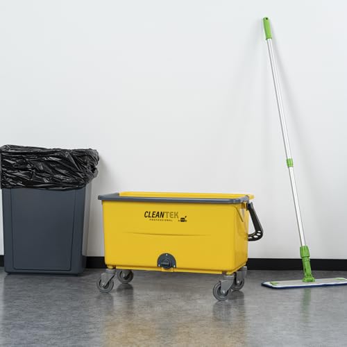 Restaurantware - Stress-Free 44 Quart Cleaning Bucket with Handle Wheels
