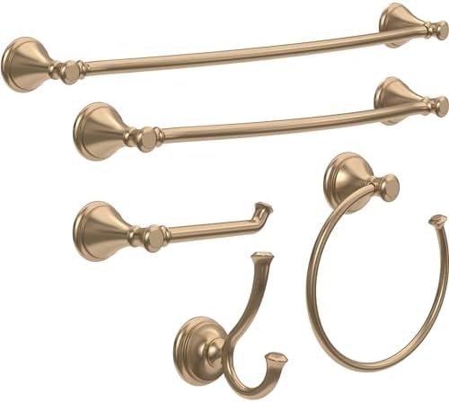 Delta Cassidy Toilet Paper Holder Elegant Design - champagne bronze