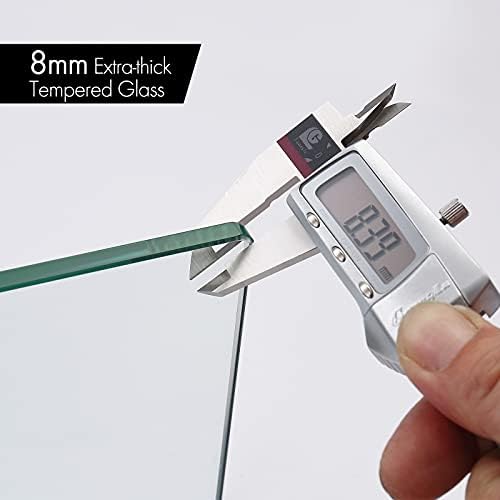 Sturdy Wall-Mounted Bathroom Shelf Tempered Glass Door