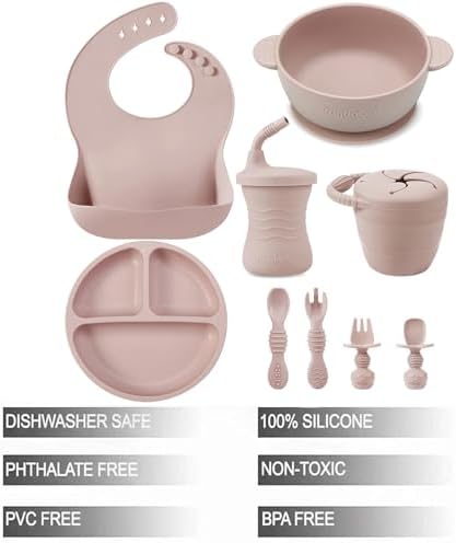 PandaEar Silicone Baby Feeding Set Cruelty-Free Self-Feeding