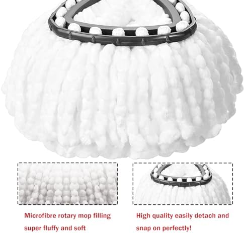 FOOKCIAN4-Pack Spin Mop Refill