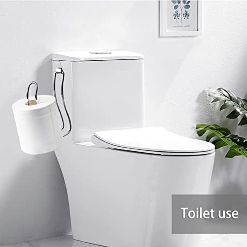 Bathth Bathroom Enhancer Chic Design Space-Saving Toilet Paper Holder Chrome