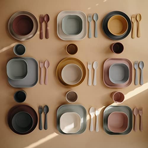 Mushie Flatware Set - Safe Soft for Little Ones