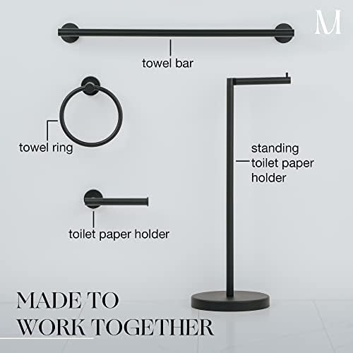 Marmolux ACC Matte Black Towel Ring