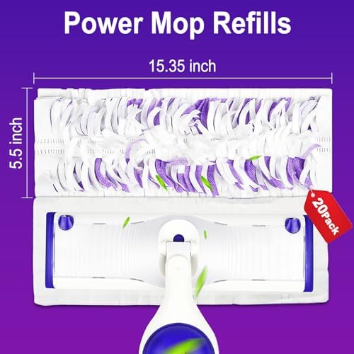 Cafonil20-Pack Disposable Mopping Pads for Swiffer PowerMop Multi-Surface Cleaning