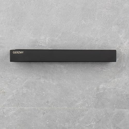 GERZWY Modern Black Towel Holder SS304 Plate