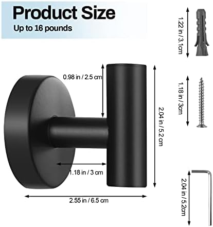 Kruodop 2-Piece Wall-Mount Bathroom Towel Coating Holder