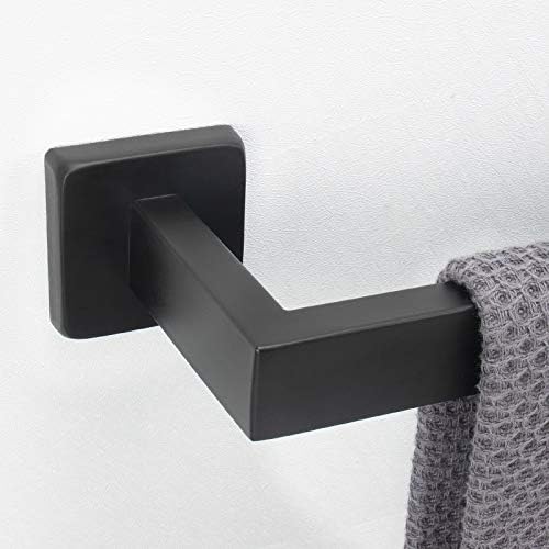 Sturdy stainless steel towel bar for bathroom use Matte Black Premium Quality