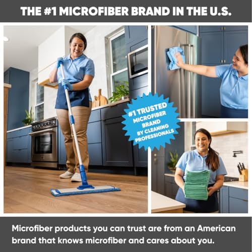 Cinch Mop - Quick Clean Reusable Microfiber Mop for Hardwood Floors